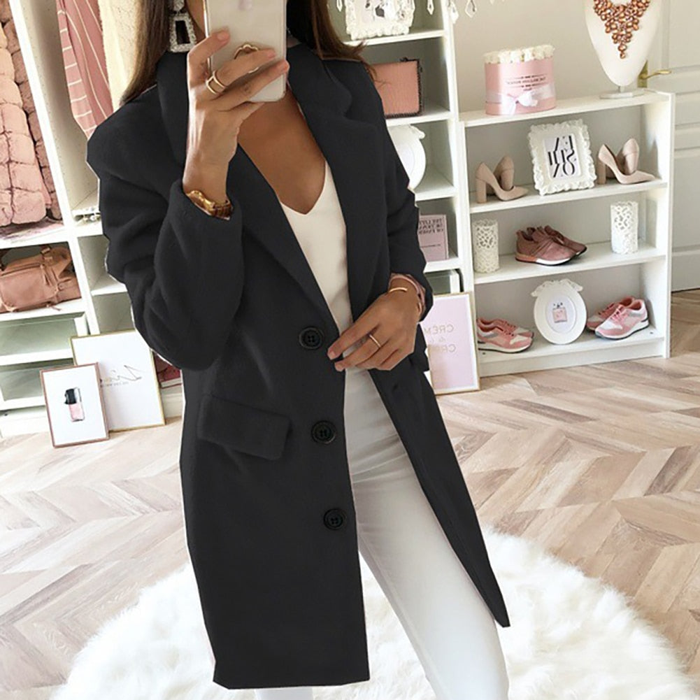 Amber - Veste longue chaude et confortable