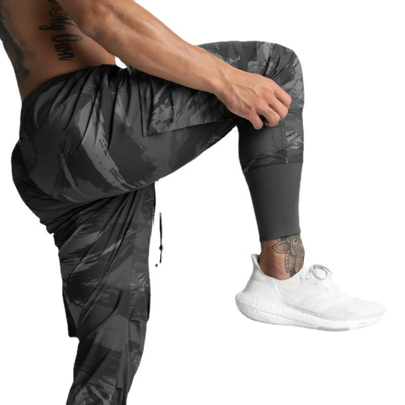 Léo – Pantalon de jogging camouflage pour homme, décontracté et stylé