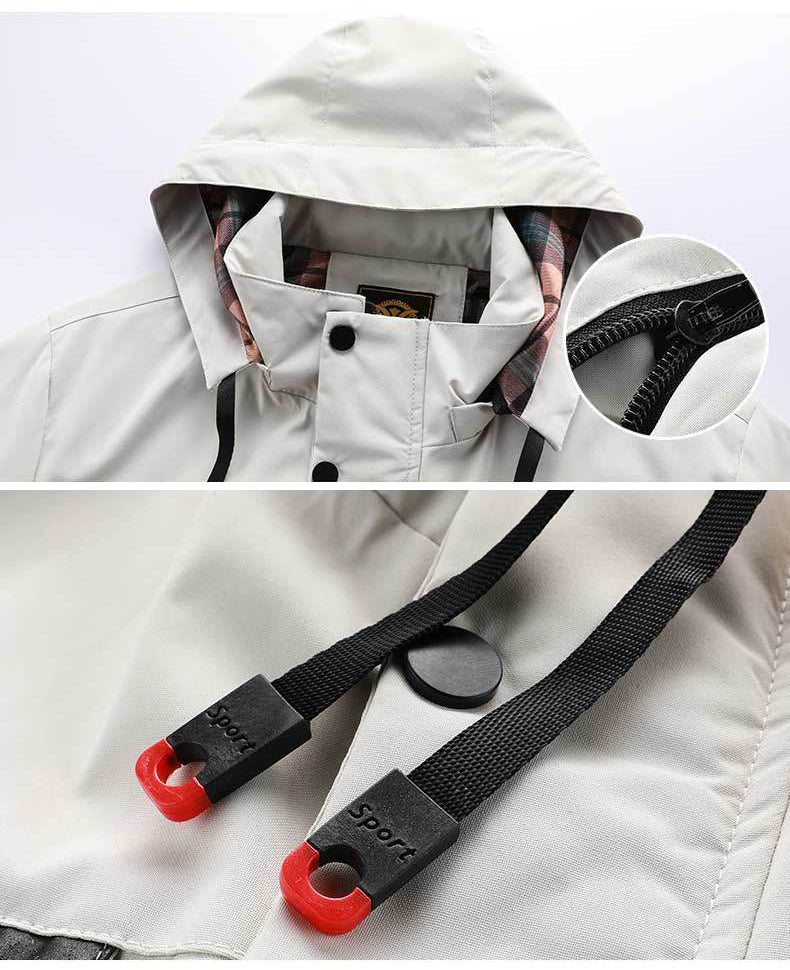 Benoît – Manteau mi-long pour hommes avec capuche, design pratique et élégant