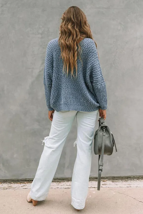 Pull-over blanc à la mode et à la silhouette creuse pour rester au chaud