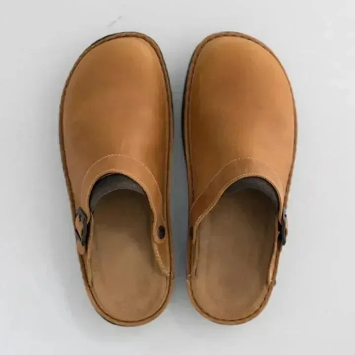 ConfortPieds – Mules orthopédiques en cuir, unisex et élégantes