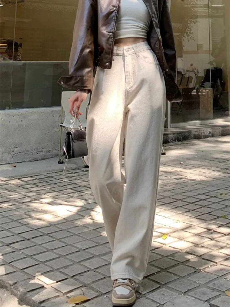 Ellen - Pantalon moderne et large à taille haute