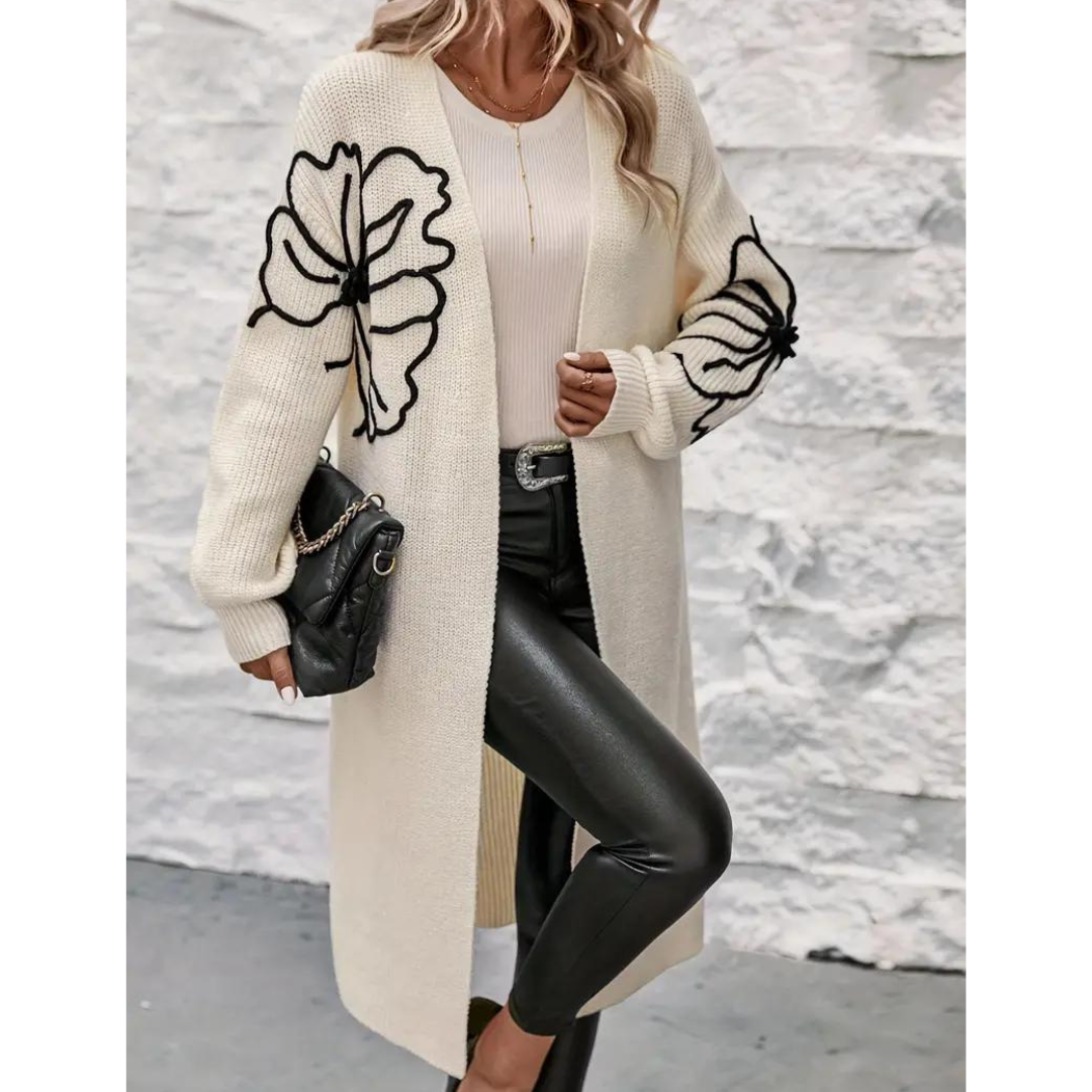 Lean | Femme Cardigan à Imprimé Floral | L'hiver