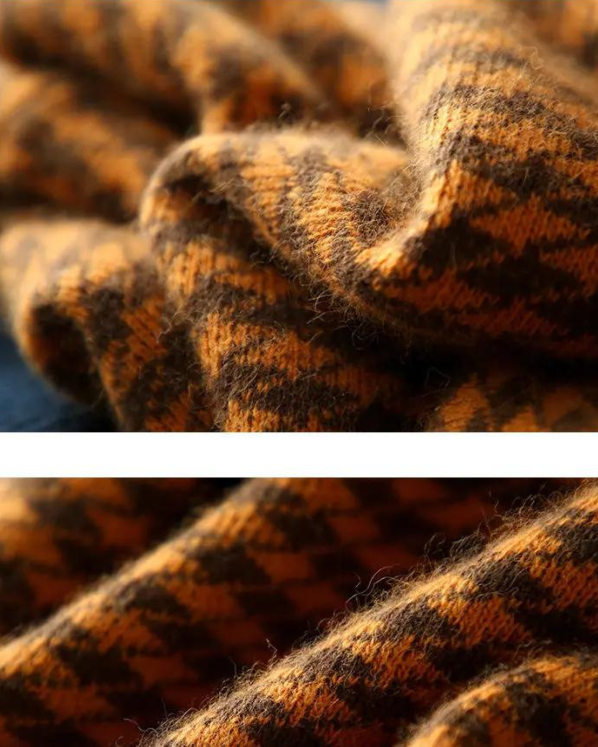 Océane Dubois® | Pull élégant et Ample Avec Motif à Carreaux
