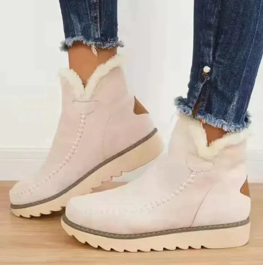 Ophélie – Bottes en peau de mouton chaude, élégantes et cosy