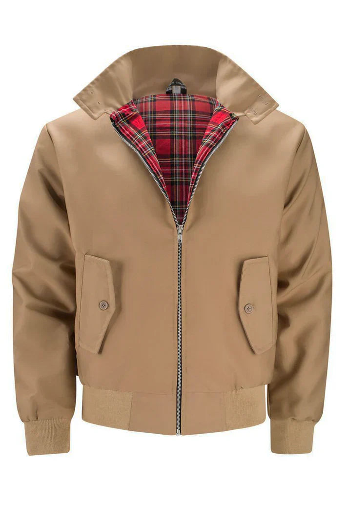 Matthieu – Veste urbaine pour homme avec doublure à carreaux et col classique