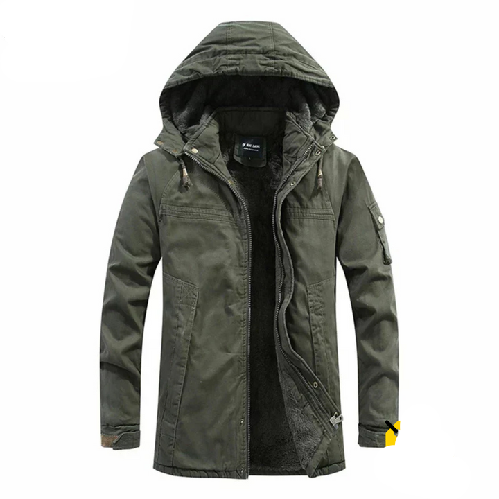 Louis – Manteau tendance pour hommes avec capuche profonde, chaud et parfait pour tous les jours