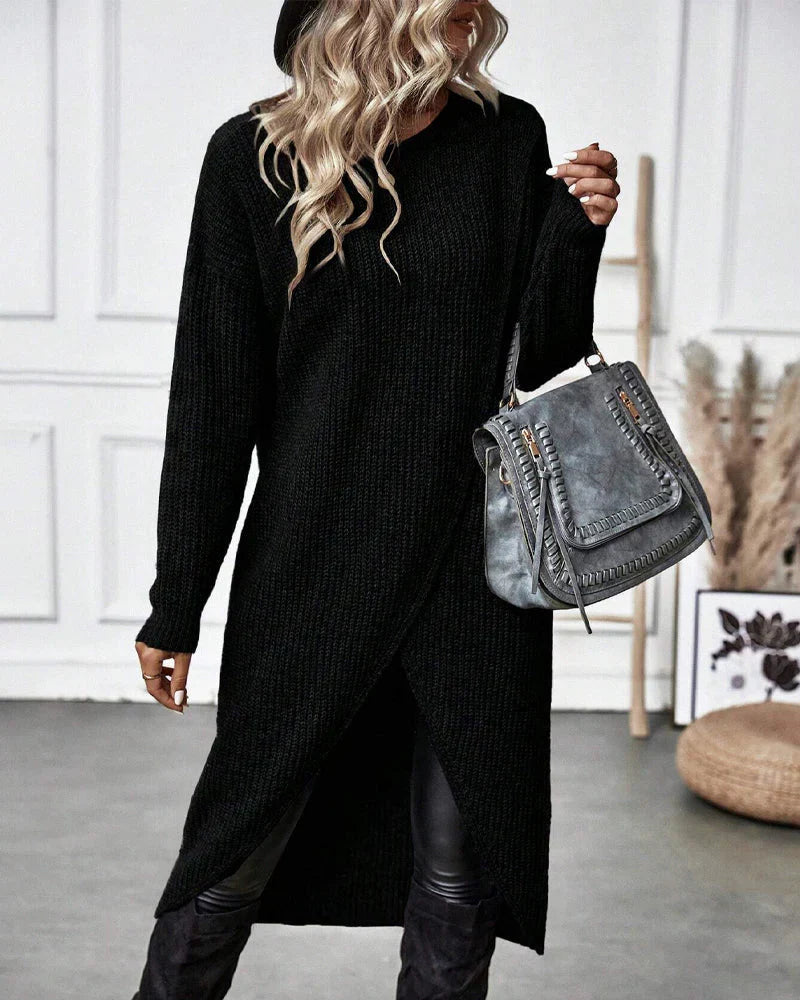 Josien - Pull long tendance à la coupe raffinée
