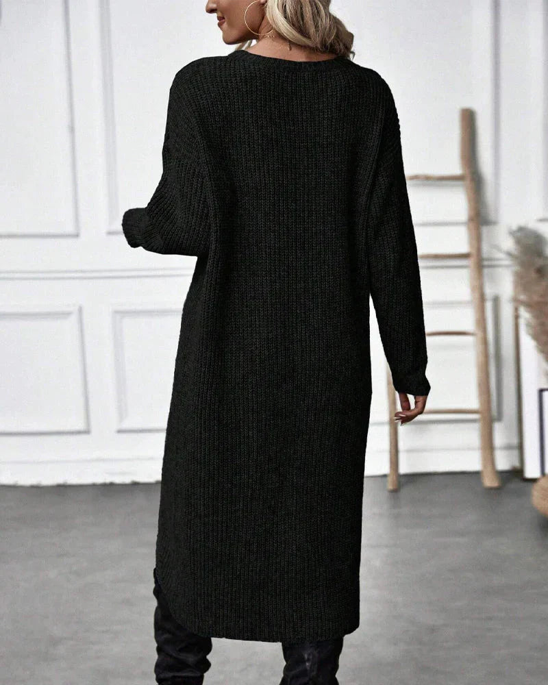 Albine | Robe Pull à Col Rond Pour Femme | Longue