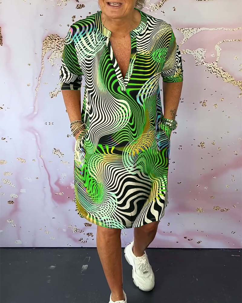 Robe Clara à imprimé coloré
