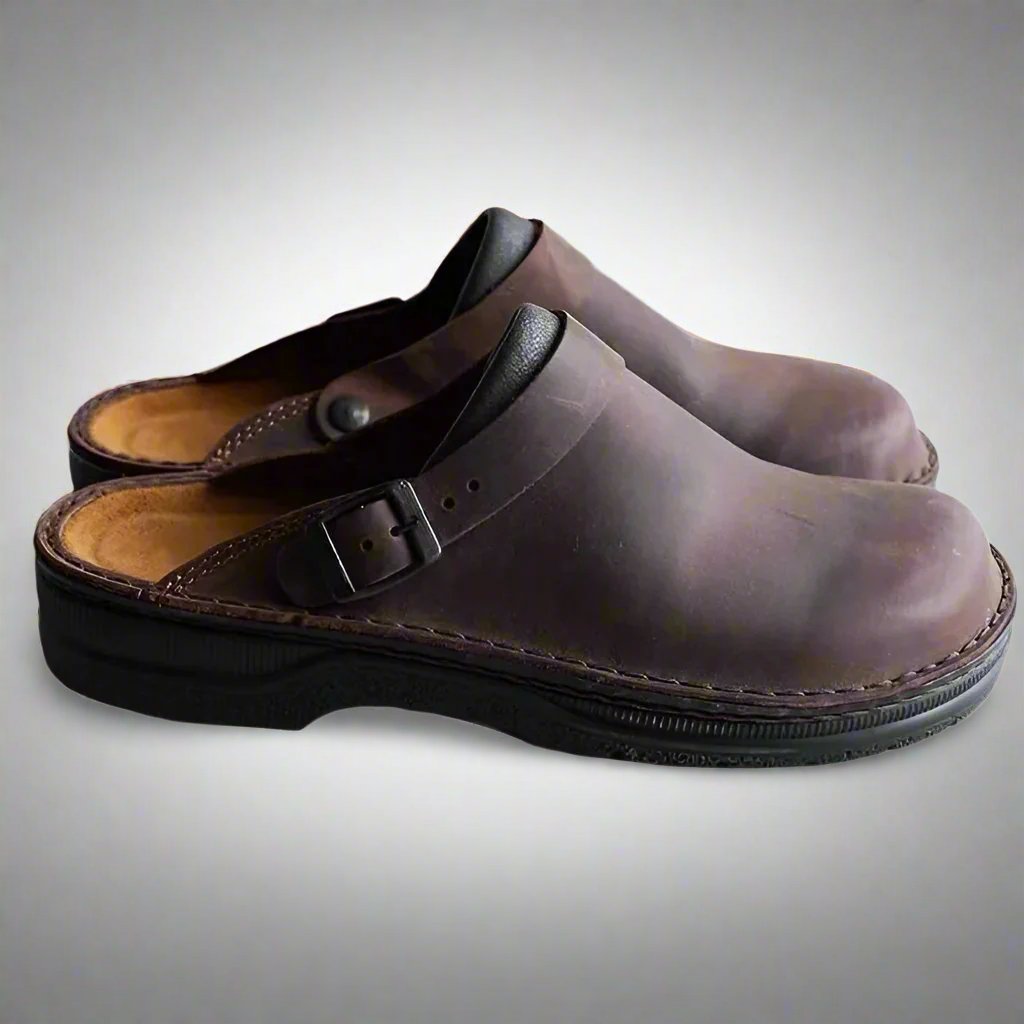 ConfortPieds – Mules orthopédiques en cuir, unisex et élégantes