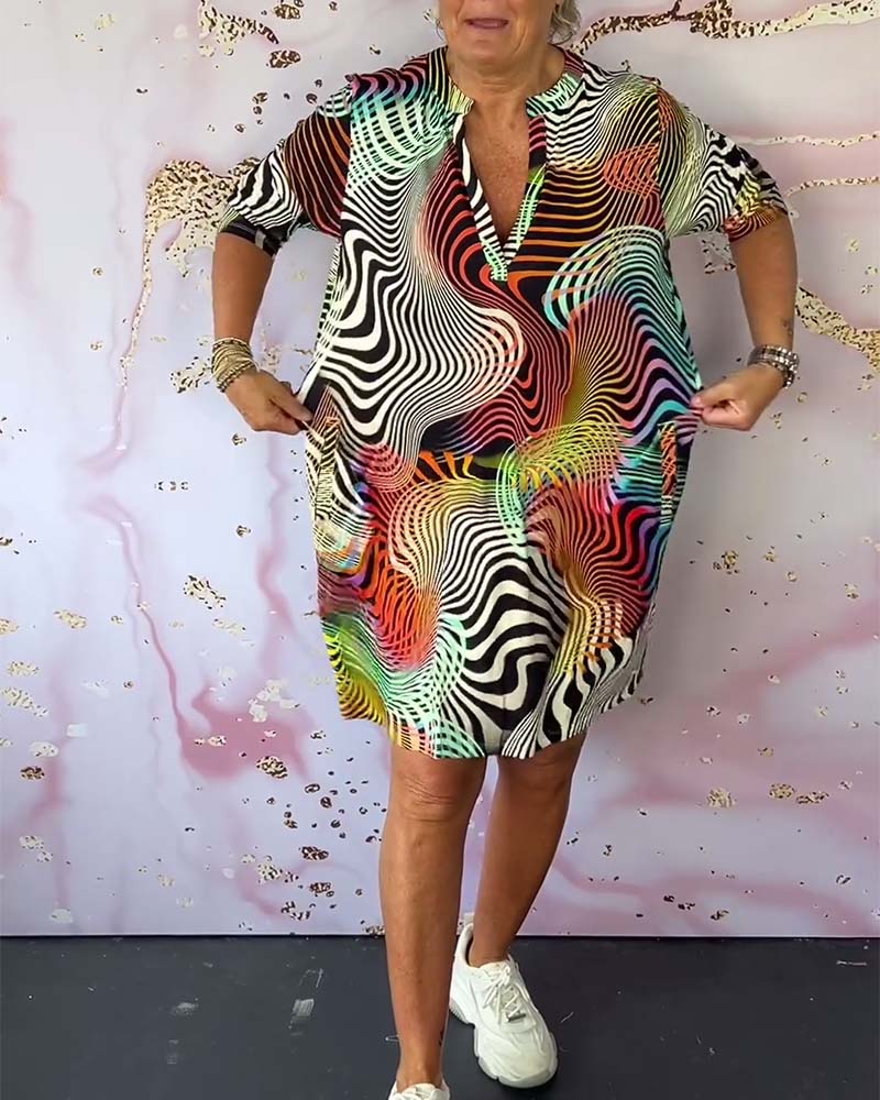 Robe Clara à imprimé coloré