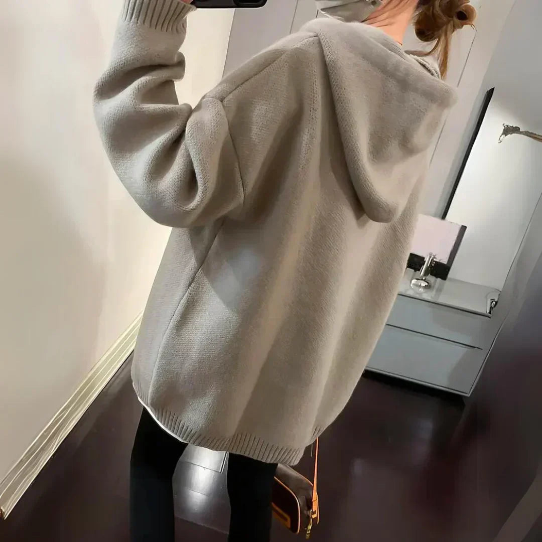 Aurore – Sweat à capuche oversize tendance pour femme, confortable et moderne