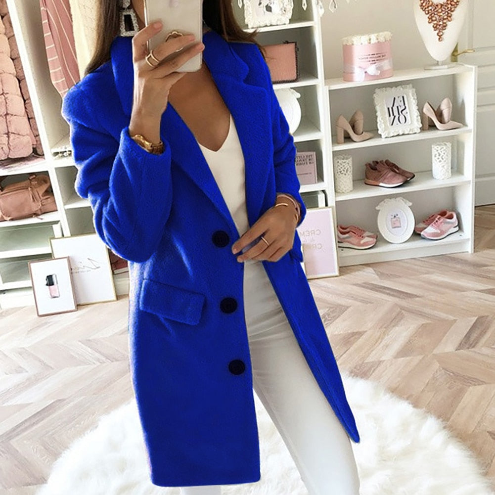Amber - Veste longue chaude et confortable