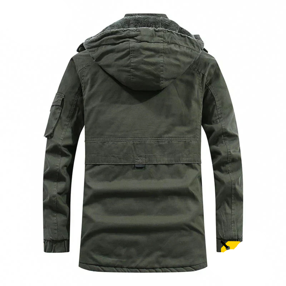 Louis – Manteau tendance pour hommes avec capuche profonde, chaud et parfait pour tous les jours