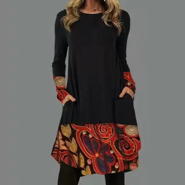 Riva Lefèvre® | Robe Boho élégante à manches longues