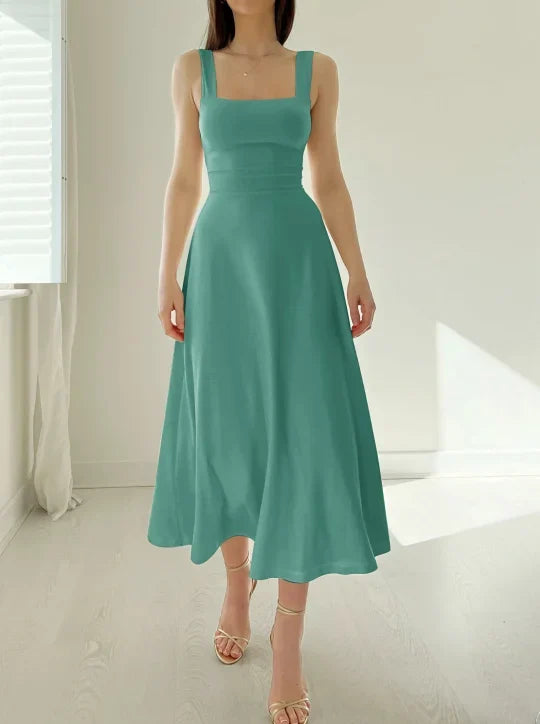 Emma - Robe Midi Réversible Audrey En Bambou Biologique Avec Poches