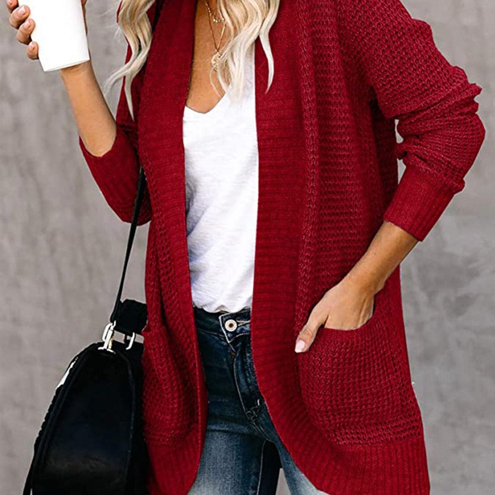 Liv - Cardigan en grosse maille de haute qualité