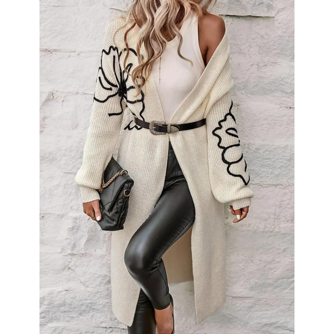Lean | Femme Cardigan à Imprimé Floral | L'hiver
