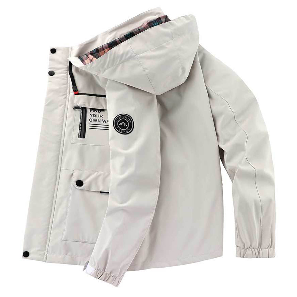 Benoît – Manteau mi-long pour hommes avec capuche, design pratique et élégant