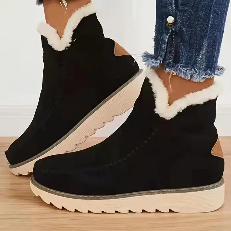 Ophélie – Bottes en peau de mouton chaude, élégantes et cosy