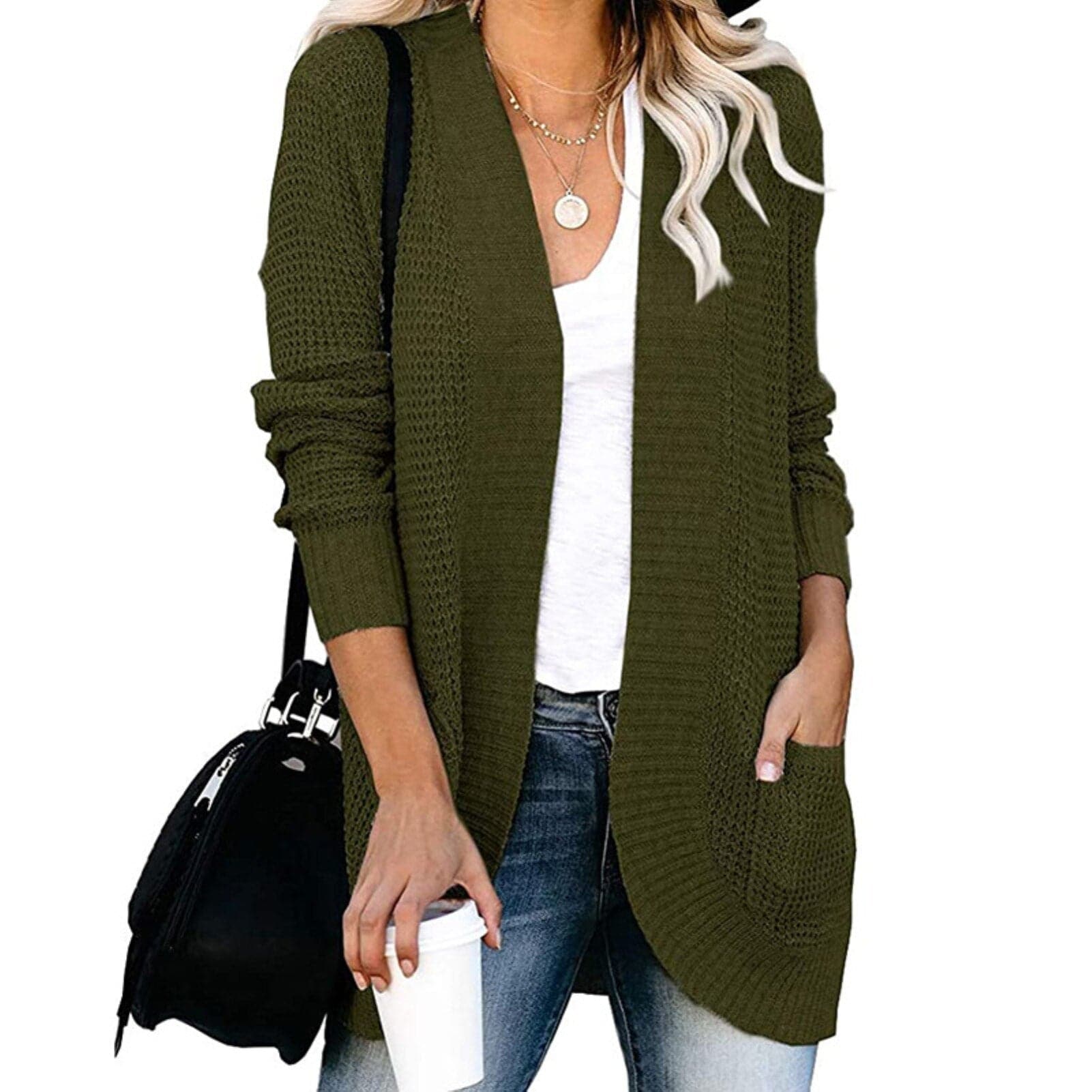 Liv - Cardigan en grosse maille de haute qualité