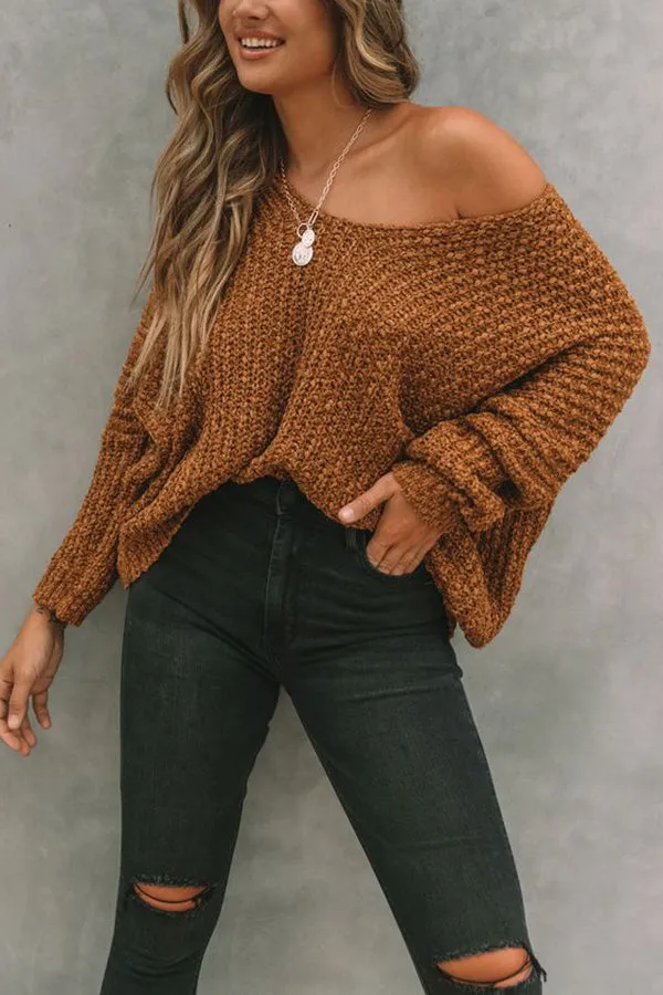 Pull-over blanc à la mode et à la silhouette creuse pour rester au chaud
