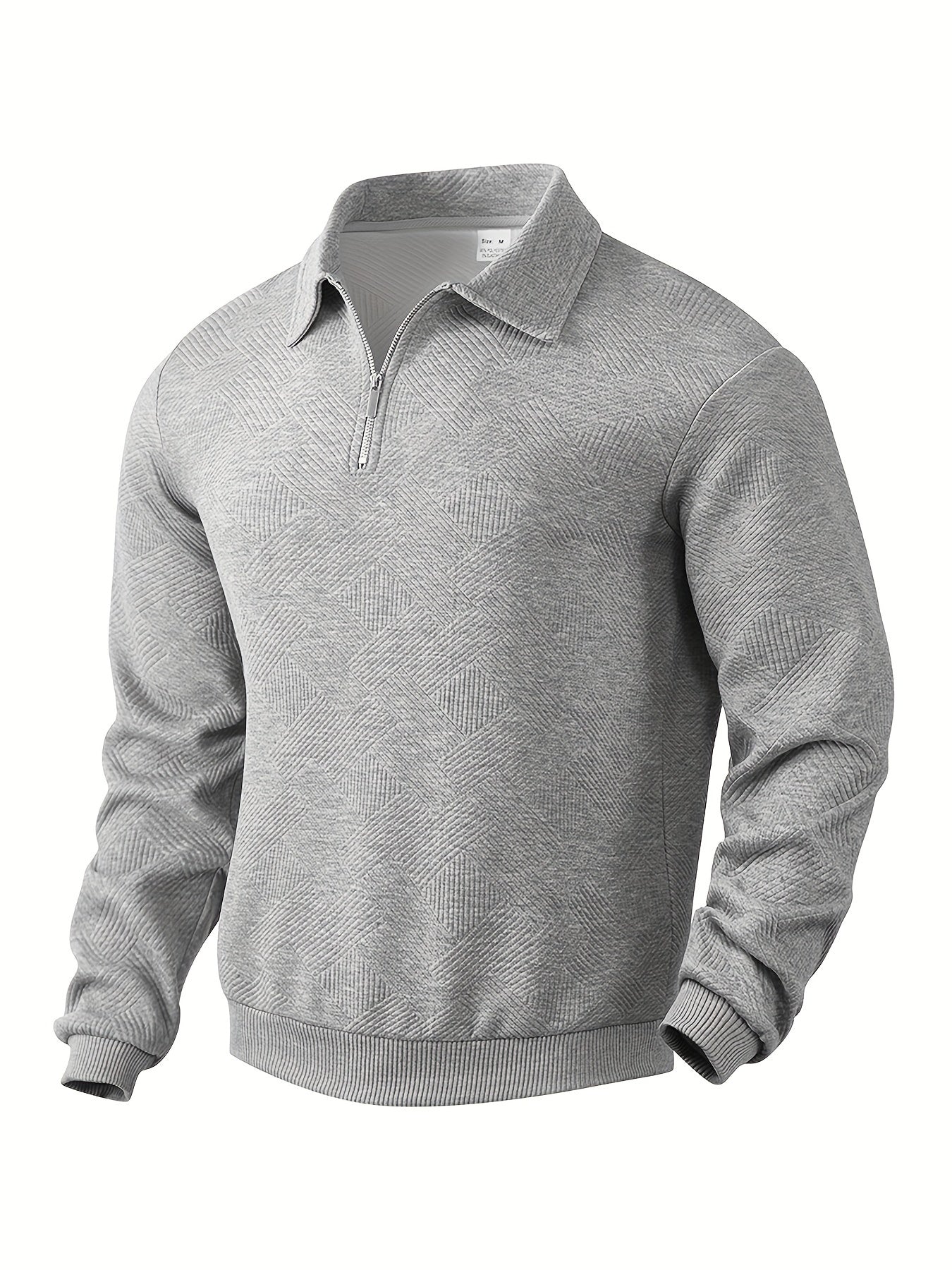 Jules – Pull vintage pour hommes avec fermeture éclair et motifs géométriques