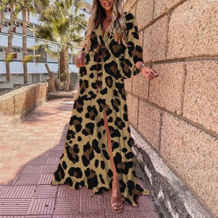 Selena - Robe maxi d'été pour femmes, imprimé floral ample