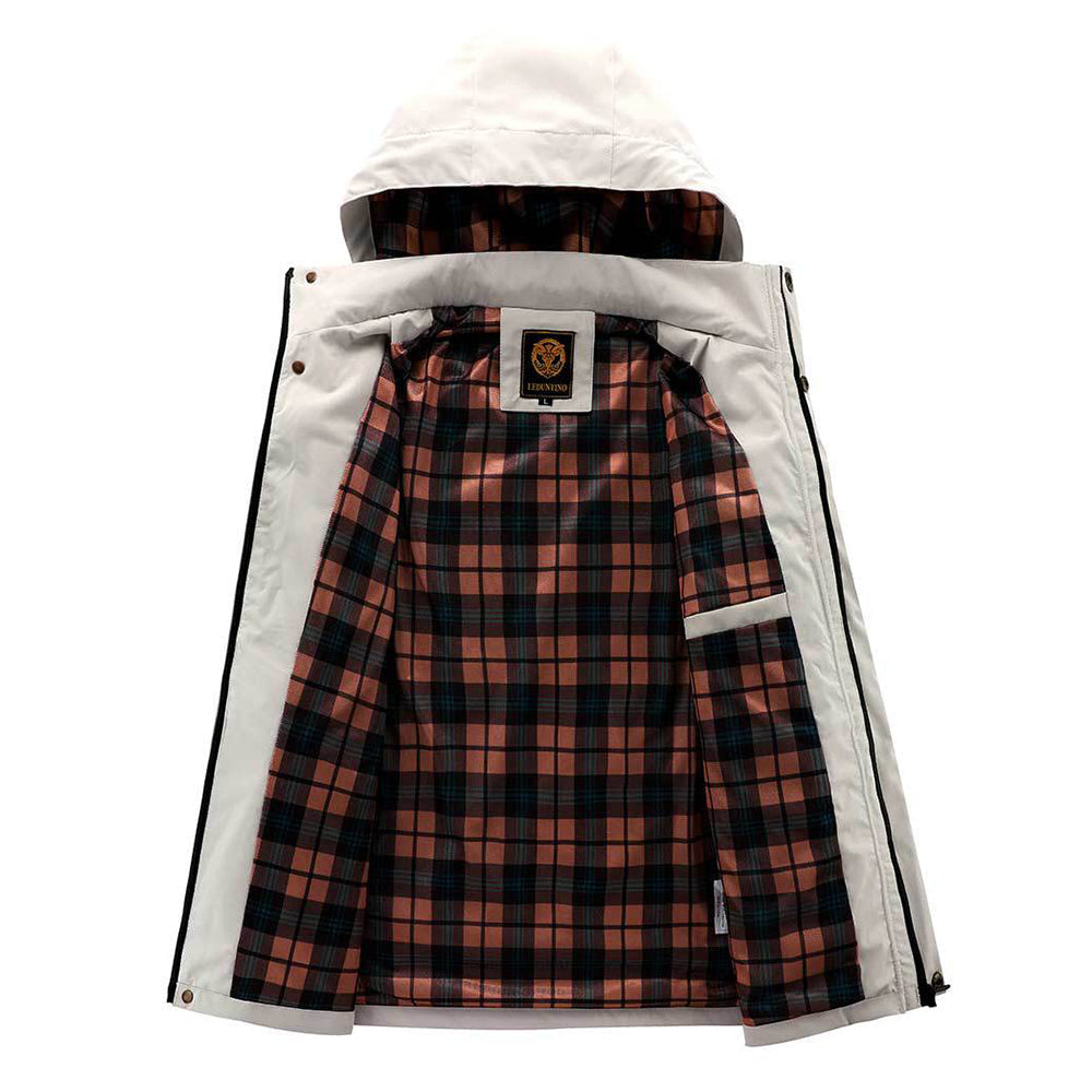 Benoît – Manteau mi-long pour hommes avec capuche, design pratique et élégant