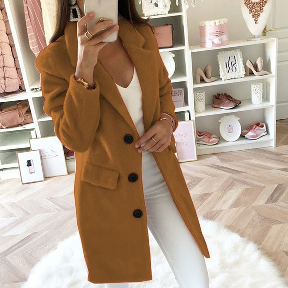 Amber - Veste longue chaude et confortable