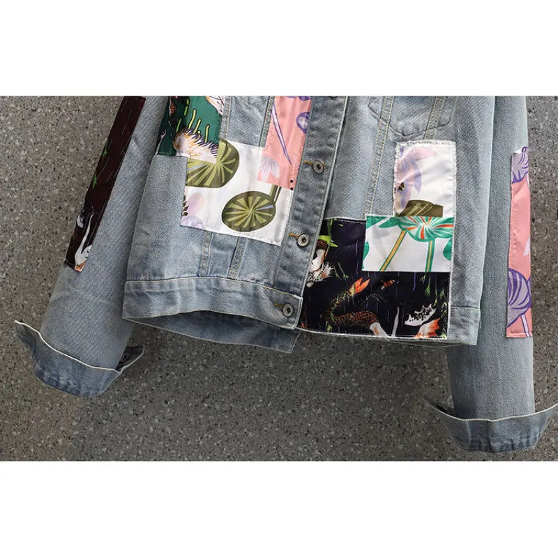 Marie - Veste en denim pour femme avec style et couleur