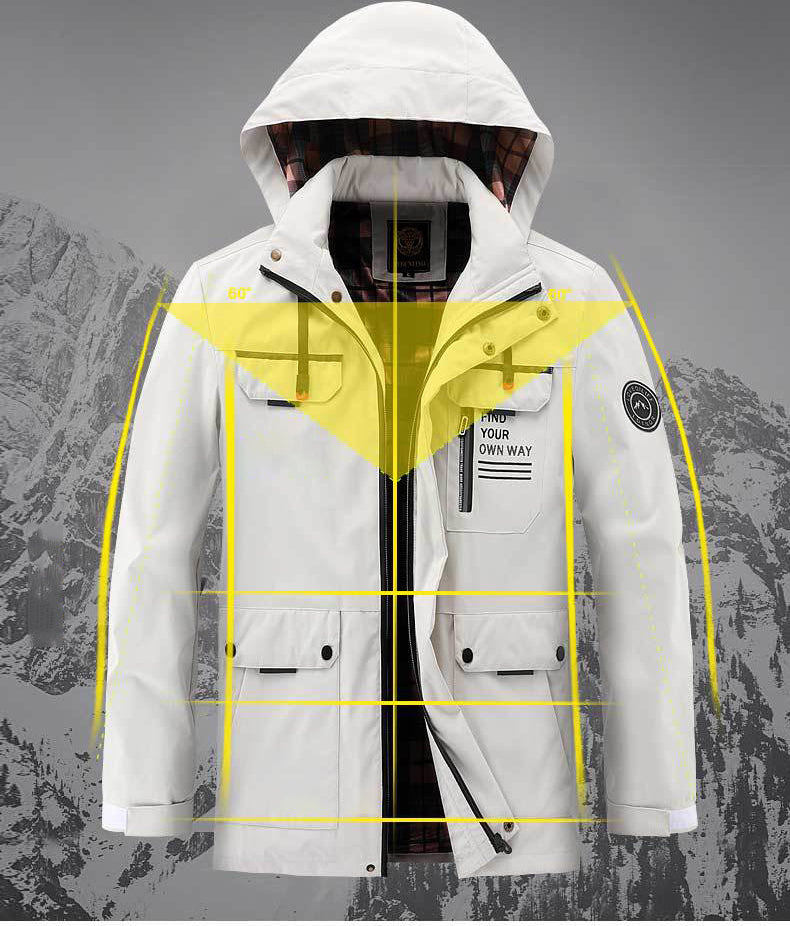 Benoît – Manteau mi-long pour hommes avec capuche, design pratique et élégant