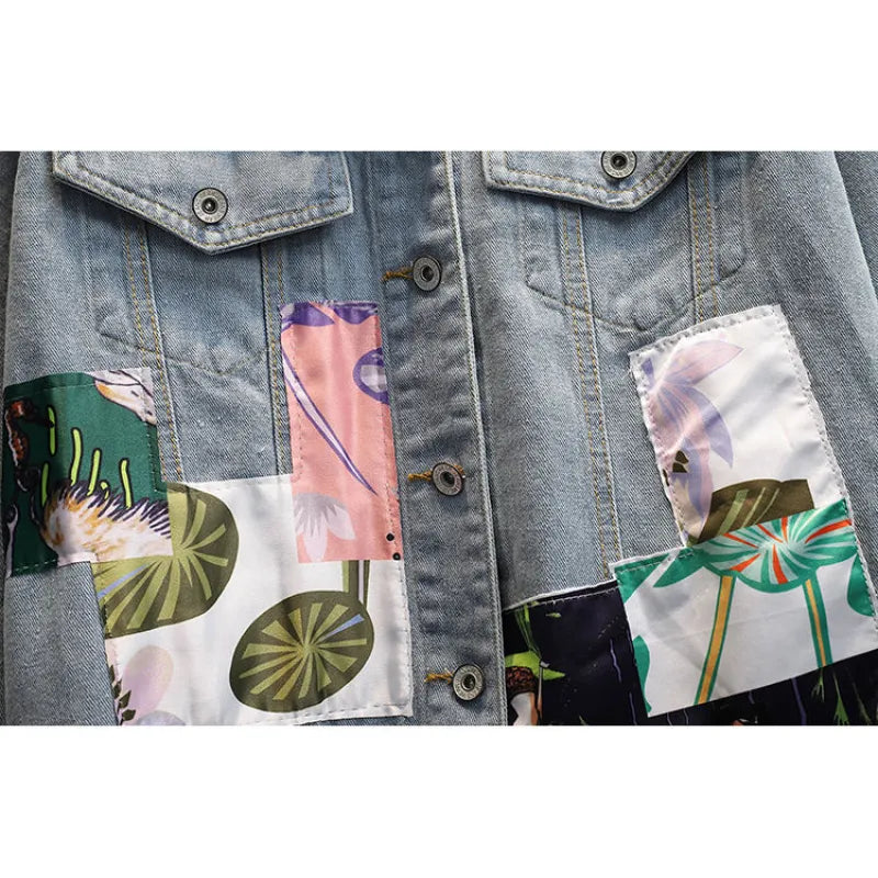 Marie - Veste en denim pour femme avec style et couleur