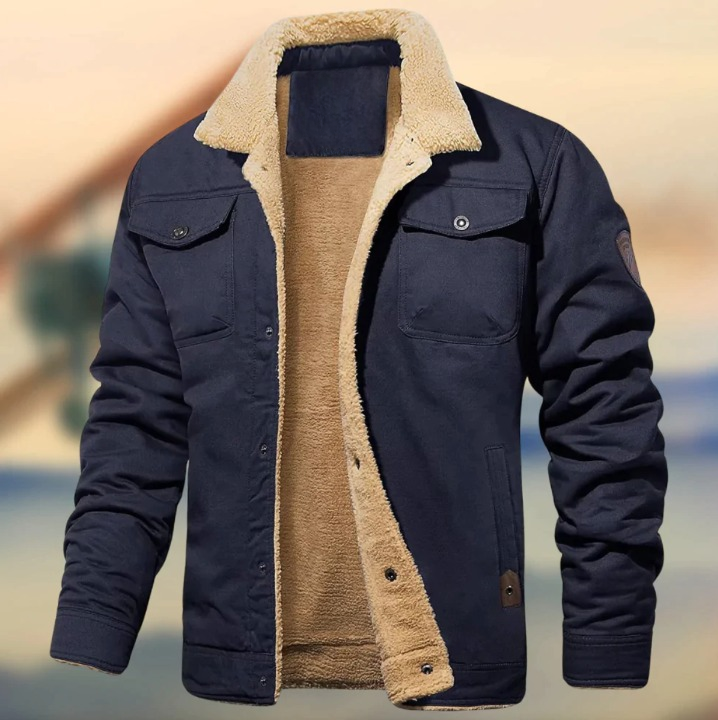 Antoine – Manteau d'hiver chaud et doublé pour homme, parfait pour les journées froides