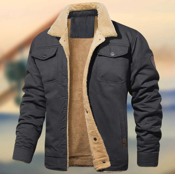 Antoine – Manteau d'hiver chaud et doublé pour homme, parfait pour les journées froides
