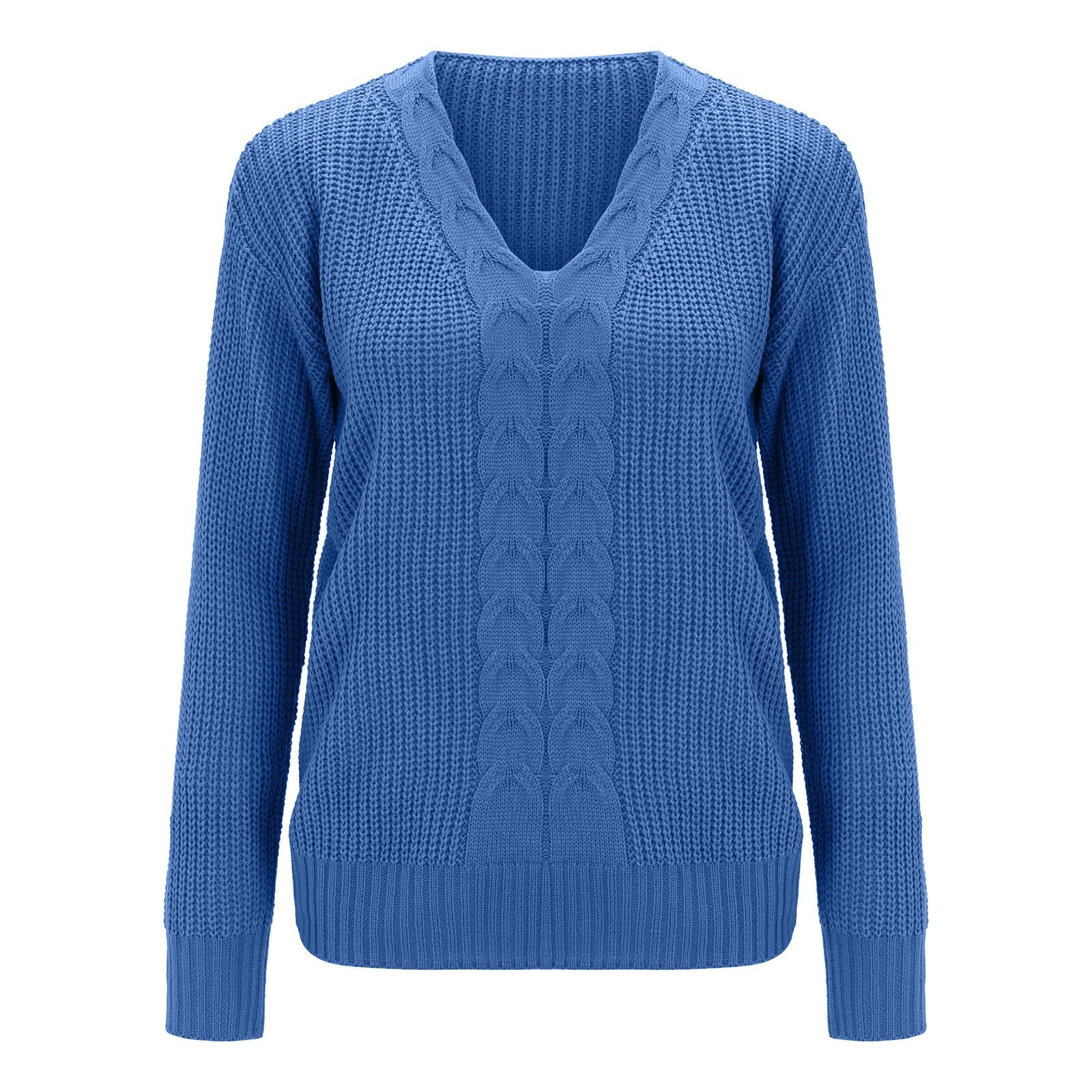 Marlène – Pull féminin à col en V, élégant et intemporel