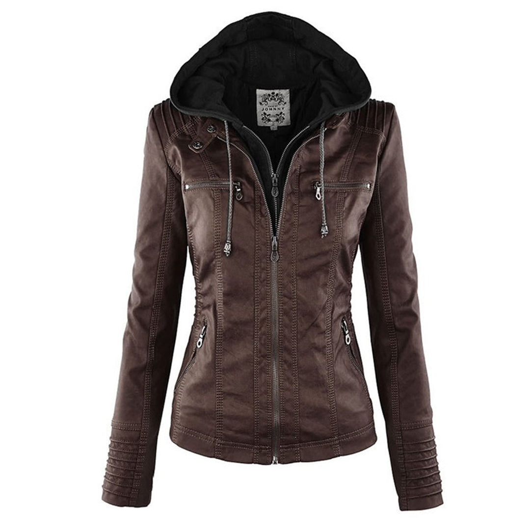 Veste en cuir Eleganza Thermal Chic