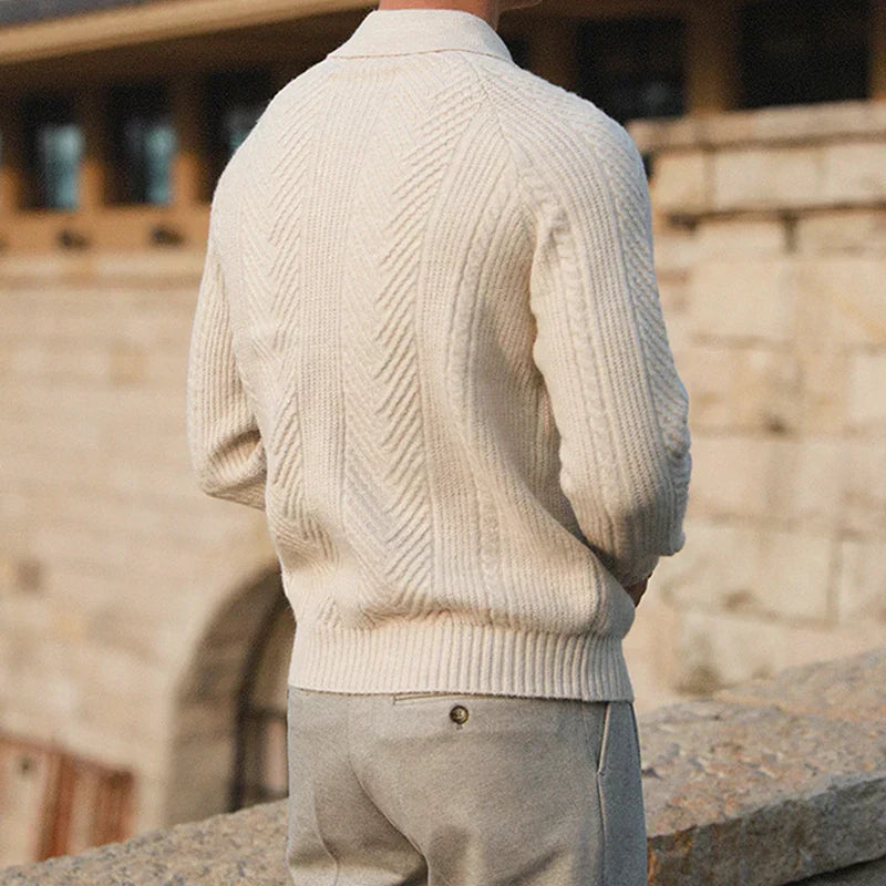 Thibault – Pull d’hiver chaud pour hommes, coupe décontractée et confortable pour un usage quotidien