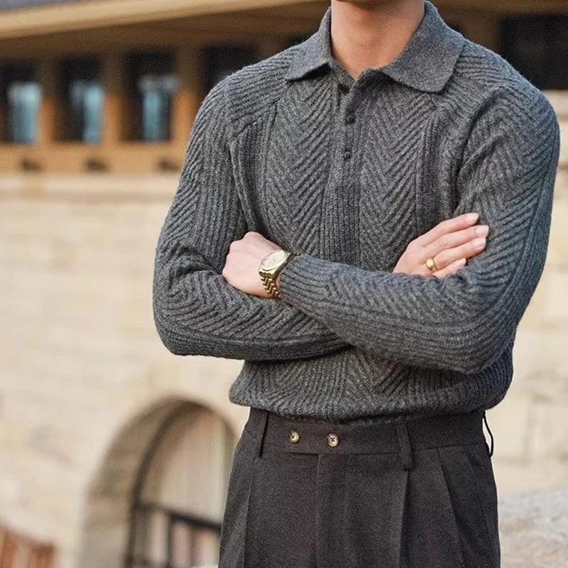 Thibault – Pull d’hiver chaud pour hommes, coupe décontractée et confortable pour un usage quotidien