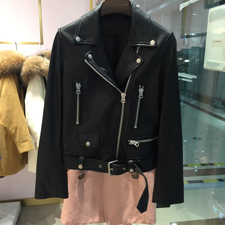 Veste en cuir femme Kate