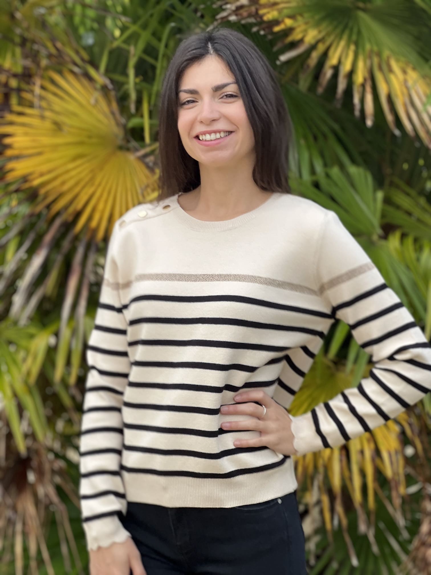 Pull marinière Linette