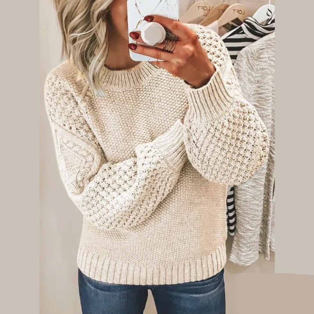 Camille – Pull doux en maille, idéal pour les journées froides