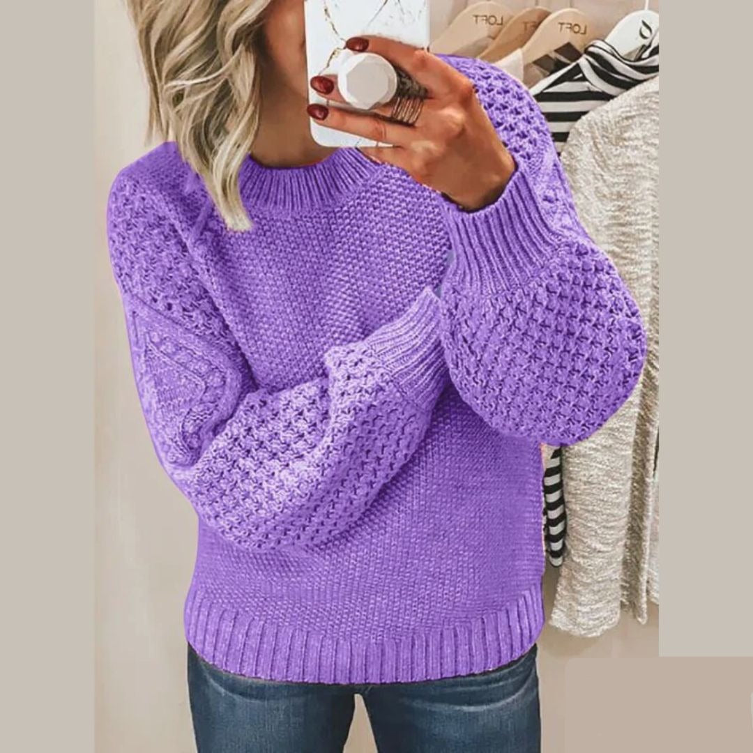 Camille – Pull doux en maille, idéal pour les journées froides