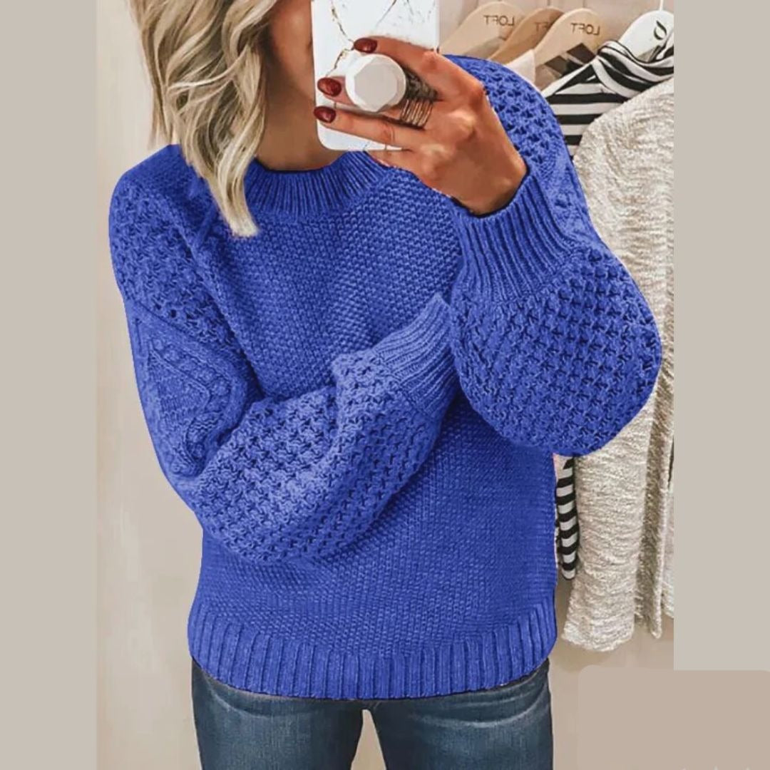 Camille – Pull doux en maille, idéal pour les journées froides