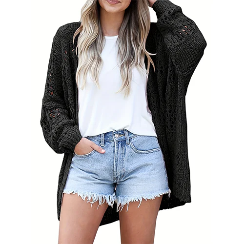 Kenia | Cardigan Au Crochet Pour Femme | Long