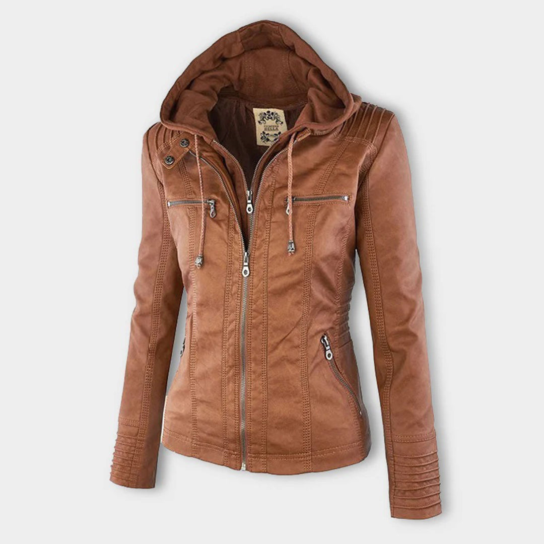 Veste en cuir Eleganza Thermal Chic