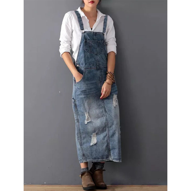 Maïwenn - Robe en denim tendance avec boutons et coupe flatteuse