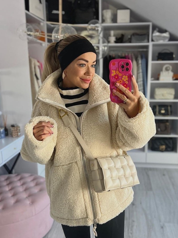 Odile – Veste en teddy pour femmes, combinant élégance et confort pour l'hiver