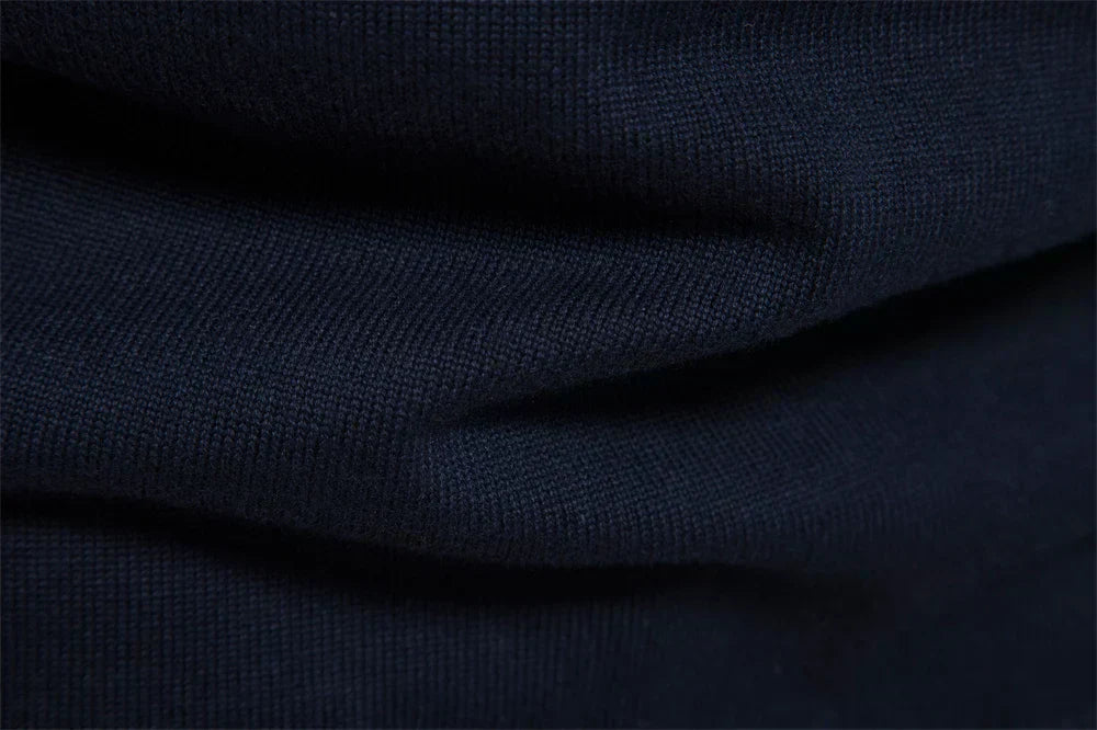 Gaspard – Pull ajusté pour hommes avec rayures et fermeture éclair, élégant et moderne